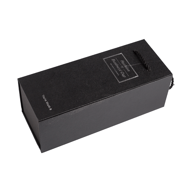 Luxe aangepaste logo wijndozen geschenk zwarte kartonnen geschenkdoos wijnfles geschenkdozen verpakking