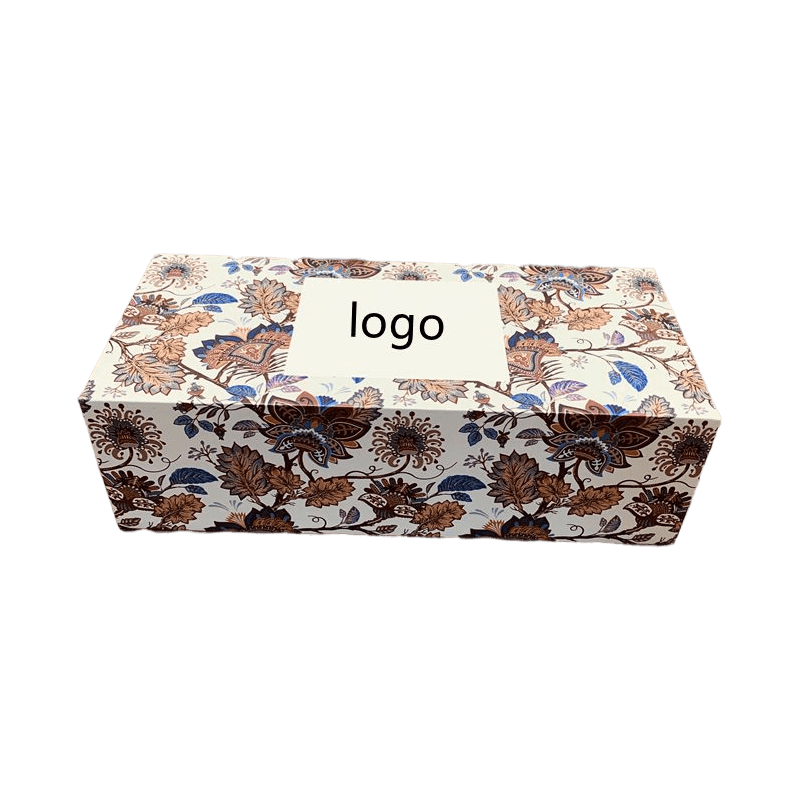 Aangepaste logo stijve doos kartonnen verpakking deksel en basis stijve papieren geschenkdoos