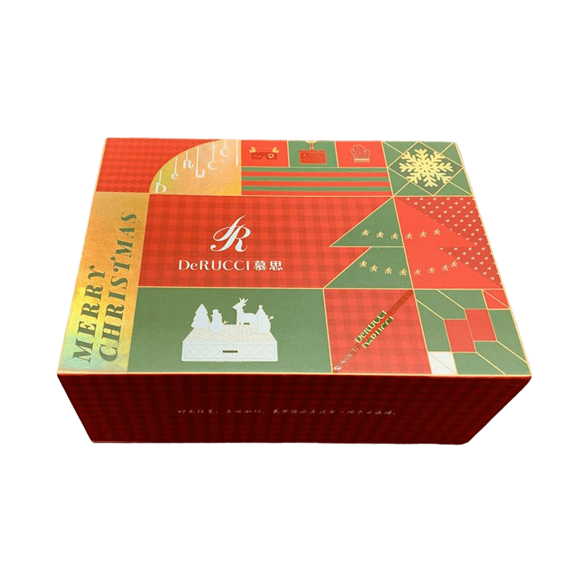 Aangepaste magnetische kartonnen doos Kerstcadeaudoos Lichtverpakking Papierdoos