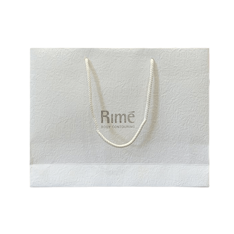 Op maat bedrukte uw eigen logo witte geschenk ambachtelijke boodschappentas met handvatten