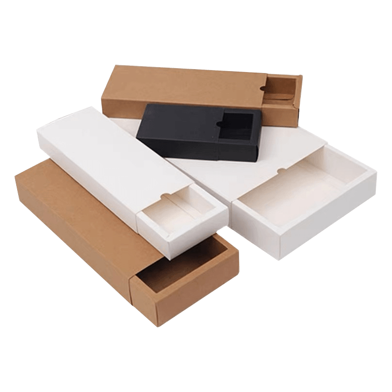 Aangepaste groothandel bruine kraftpapier lade doos opvouwbare platte witte kaart doos ondergoed sokken geschenkdoos afdrukken logo